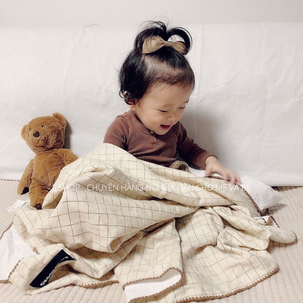 Chăn Cotton Sợi Tre DONO DONO 4 Mùa Hàn Quốc Cho Bé