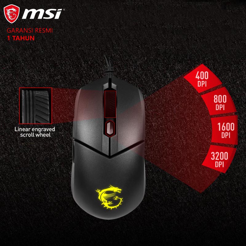 Chuột Gaming Msi Clutch Gm11 Rgb