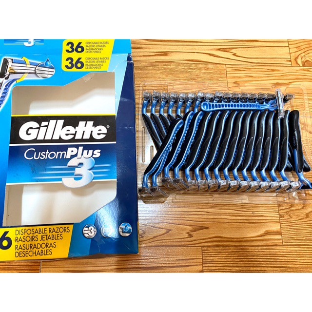 Dao Cạo Râu 3 lưỡi Gillette Custom Plus 3 (lẻ 1 cái)