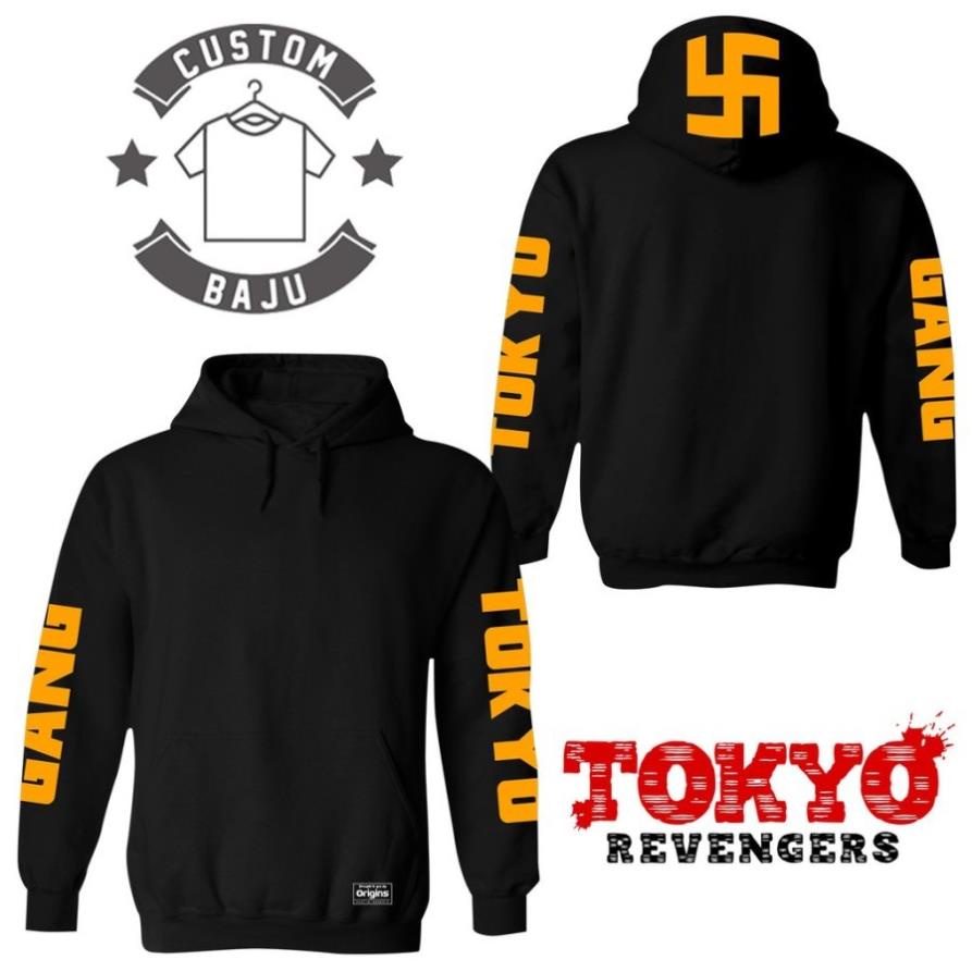 💥Sale 50%💥 Áo Hoodie in hình Tokyo Manji Gang Anime Tokyo Revengers + Tặng kèm áo thun