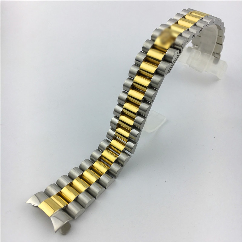 ROLEX Dây Đeo Đồng Hồ Bằng Thép Không Gỉ 20mm Có Khóa
