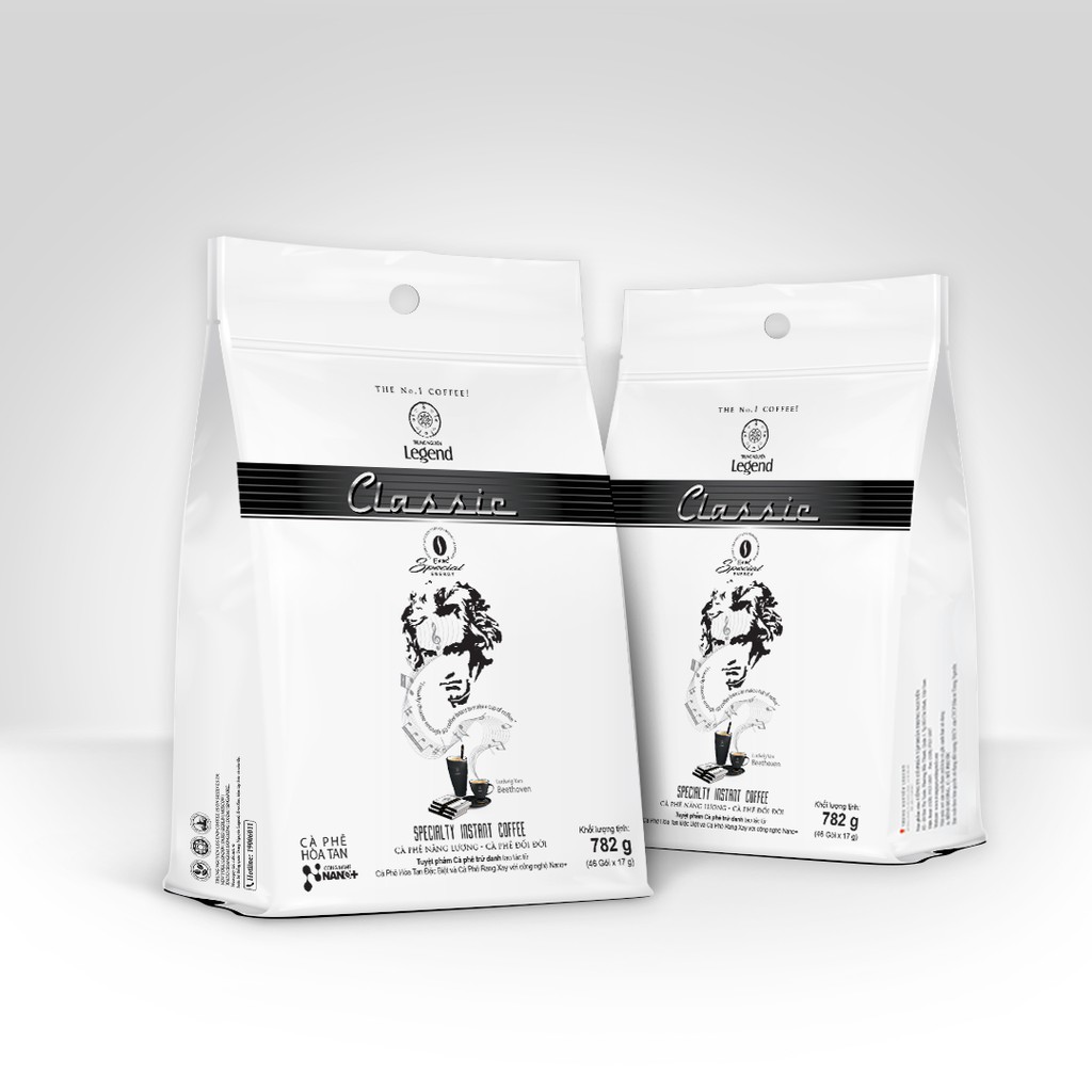 Cà phê hòa tan Legend Classic Trung Nguyên Legend Bịch 50 gói *17gr