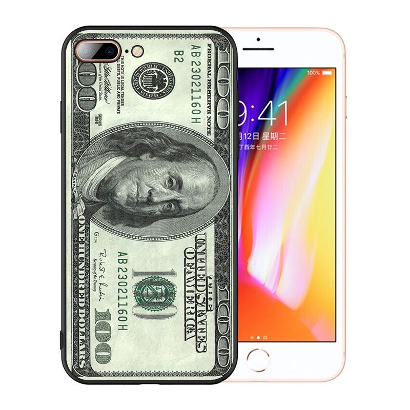 Ốp Điện Thoại Mềm Hình Tiền 100 Dollar Cho Iphone 11 Pro Max XS XR X 6s 7 8 Plus