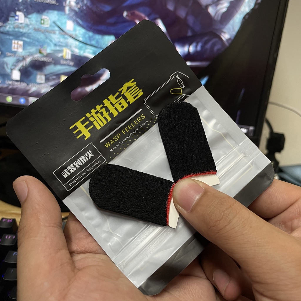1 Đôi Bao Tay Chơi Game Sợi Cacbon Siêu mỏng