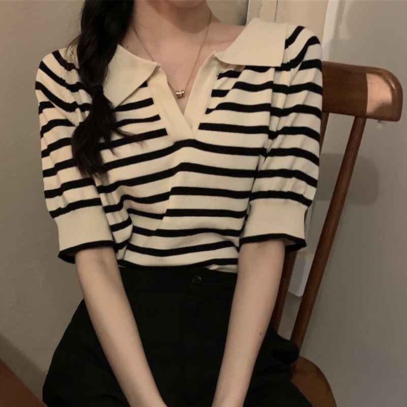 Áo thun polo ZHELIHANGFEI ngắn tay phong cách Hồng Kông thời trang mùa hè năm 2022