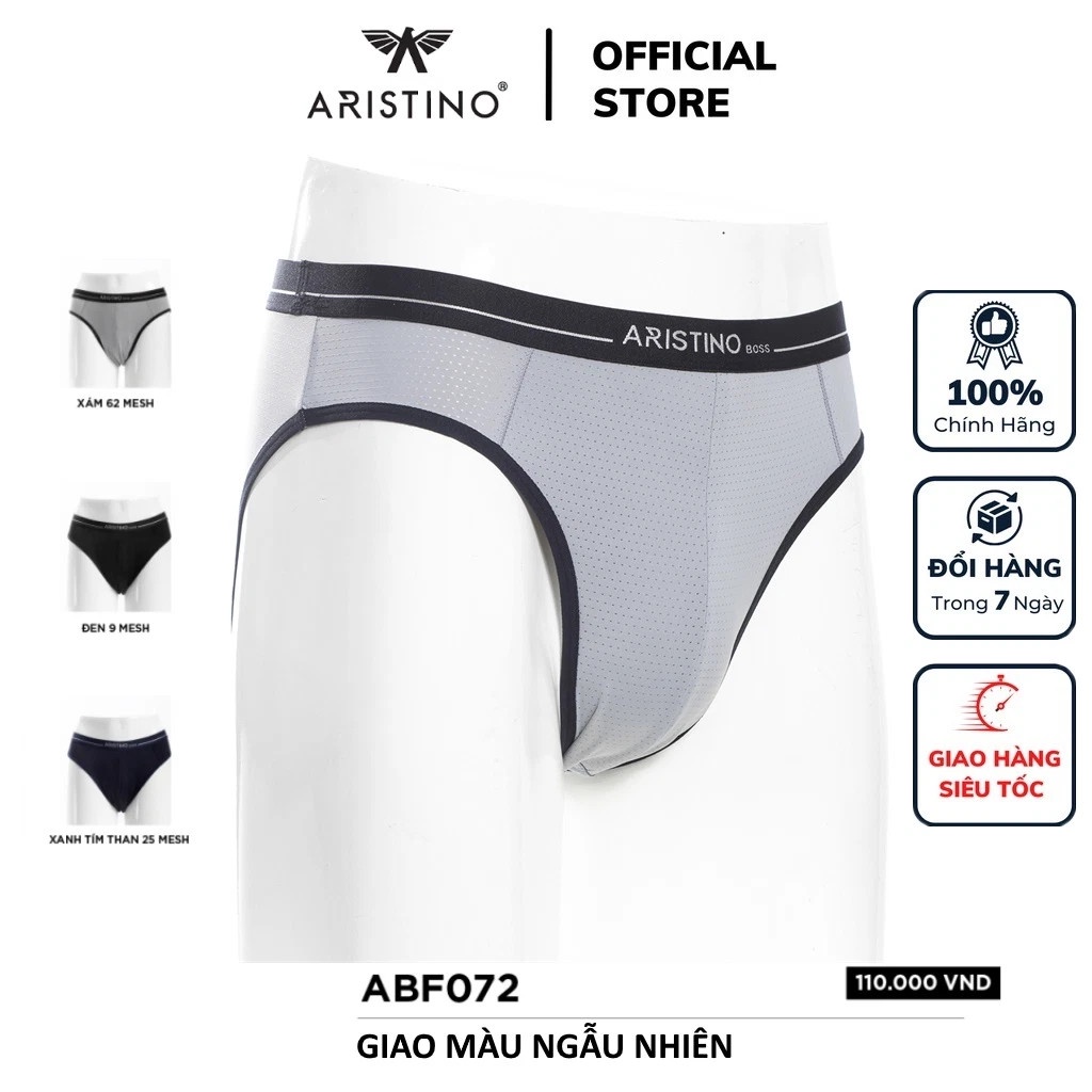 Quần sịp nam cao cấp Aristino ABF072 kiểu bikini tam giác chất liệu cotton mềm mại thoáng mát dễ chịu