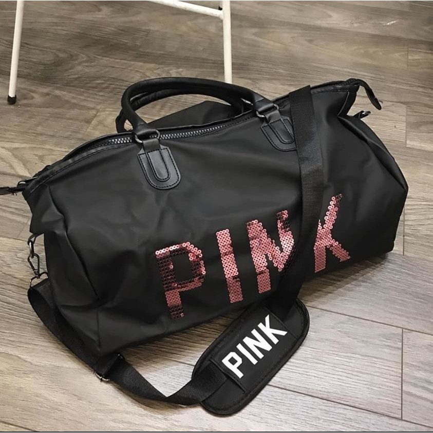 Túi pink đen size đại hàng quảng châu loại 1