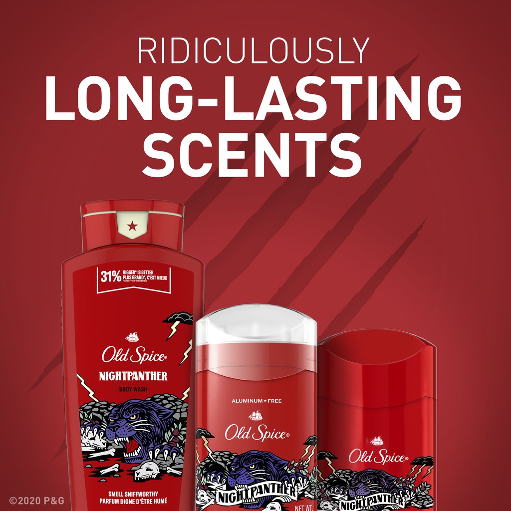 [HOT] Lăn Khử Mùi Old Spice Wild Collection Night Panther 73Gr (Sáp Trắng)