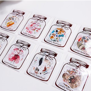 bộ sticker giấy túi hộp quà nhiều mẫu