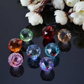 Bộ 8 viên pha lê chiếu sáng nhiều màu sắc trang trí nhà cửa