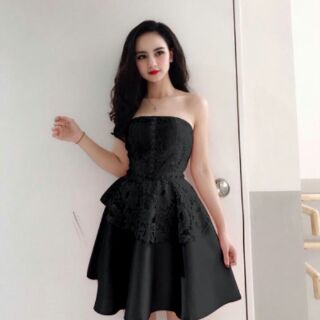 Đầm Xòe Cup Phối Ren