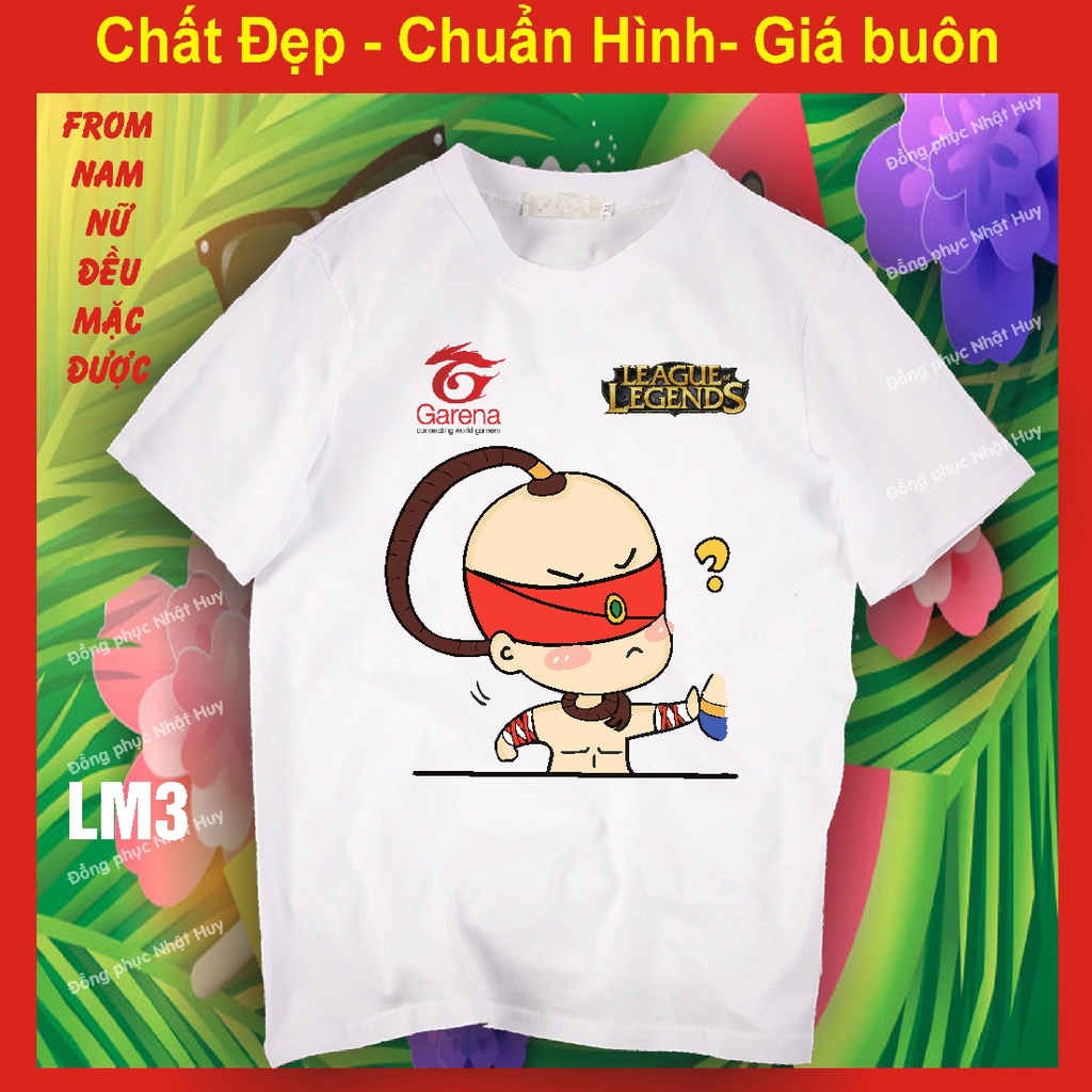(đủ size - mịn.xịn.thơm - bao đổi trả) áo game Liên minh huyền thoại lol LM3 yasuo, teamo,leesin, tô