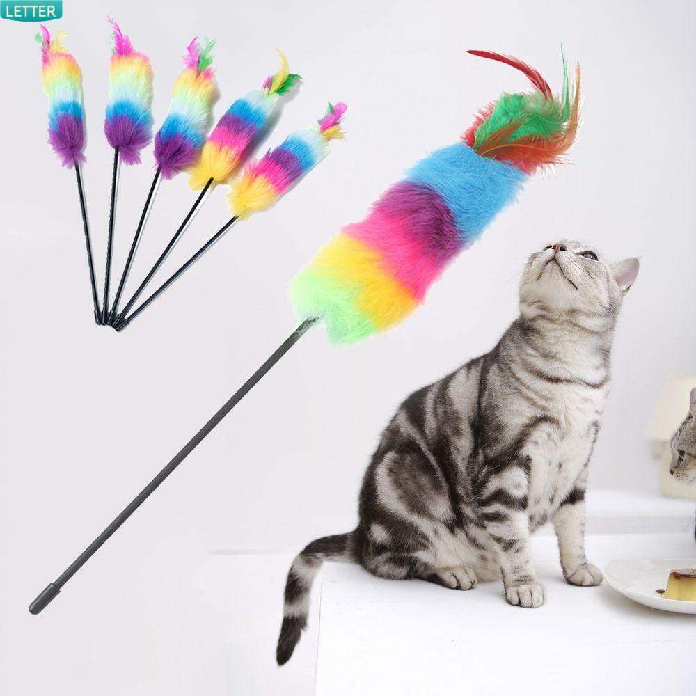 Gậy Ngắn Màu Sắc Cầu Vồng Chuyên Dụng Cho Mèo Cưng