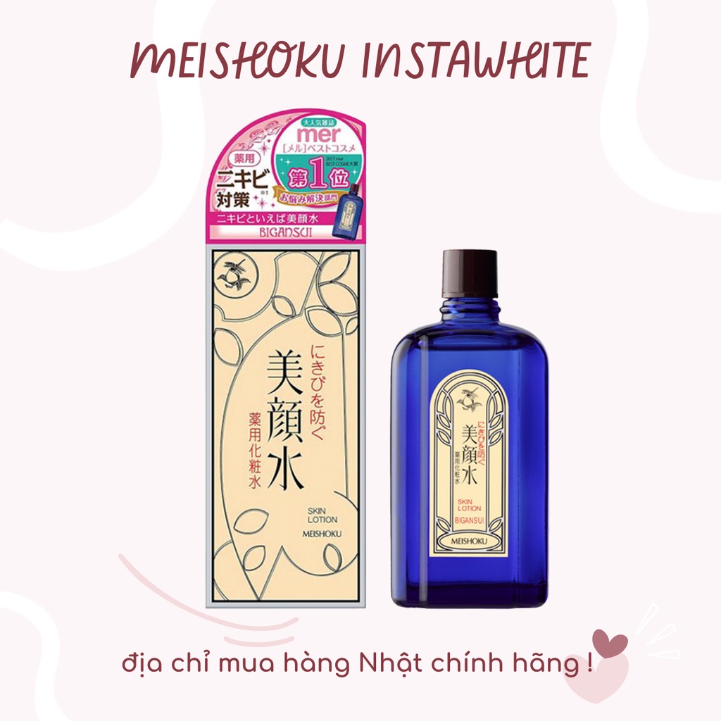 Nước hoa hồng Meishoku 90ml Toner Meishoku dành cho da dầu da mụn nội địa Nhật