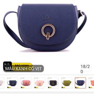 Túi đeo chéo nữ yuumy màu xanh cổ vịt