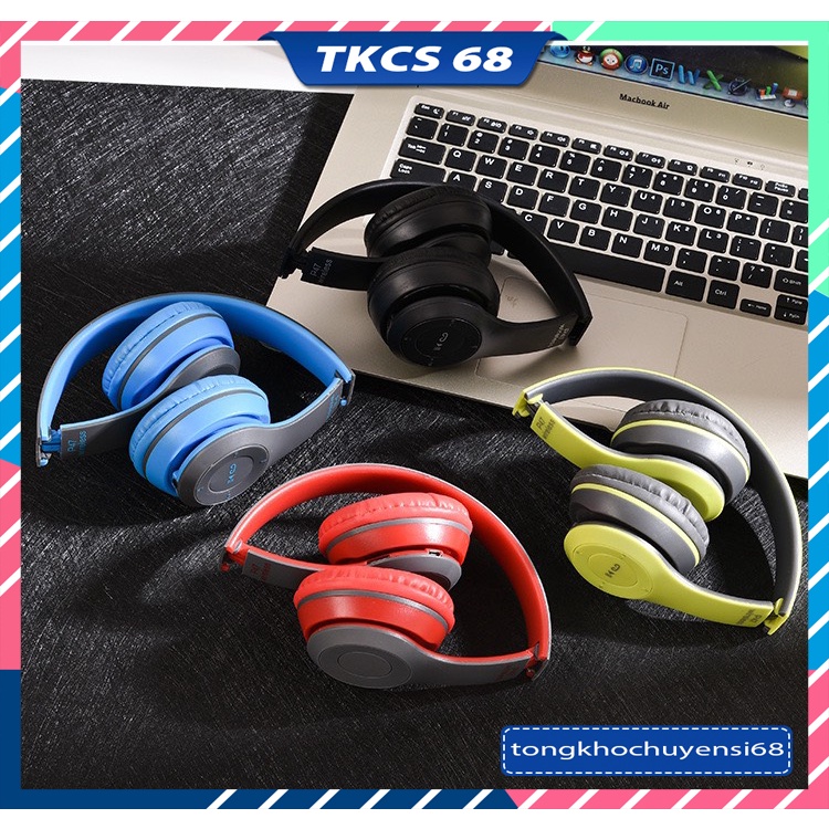 Tai Nghe Chụp Tai Bluetooth P47 Không Dây Có Mic Hỗ TrợThẻ Nhớ Âm Bass Cực Chất Nghe Nhạc Cực Hay Bảo Hành 1 Năm
