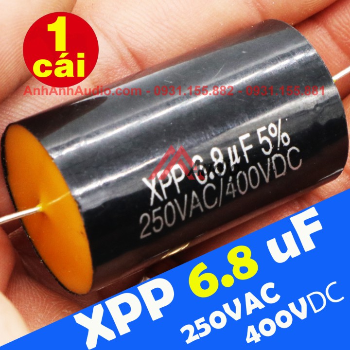 tụ 6.8 uF - 8.2 uf 400V XPP - Giá 1 Cái