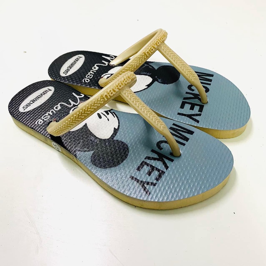 Dép kẹp xỏ ngón, dép tông nữ Havaianas 2 tầng gia công hàng handmade siêu bền đẹp b3