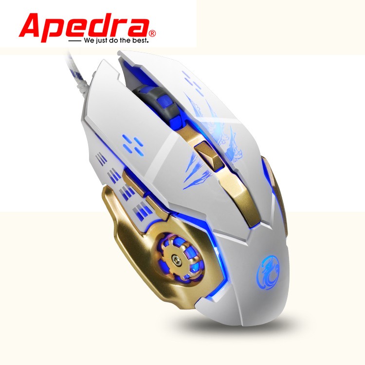 [FreeShip Toàn Quốc] Mouse Gaming APEDRA A8 Dây dù - Led 7 màu