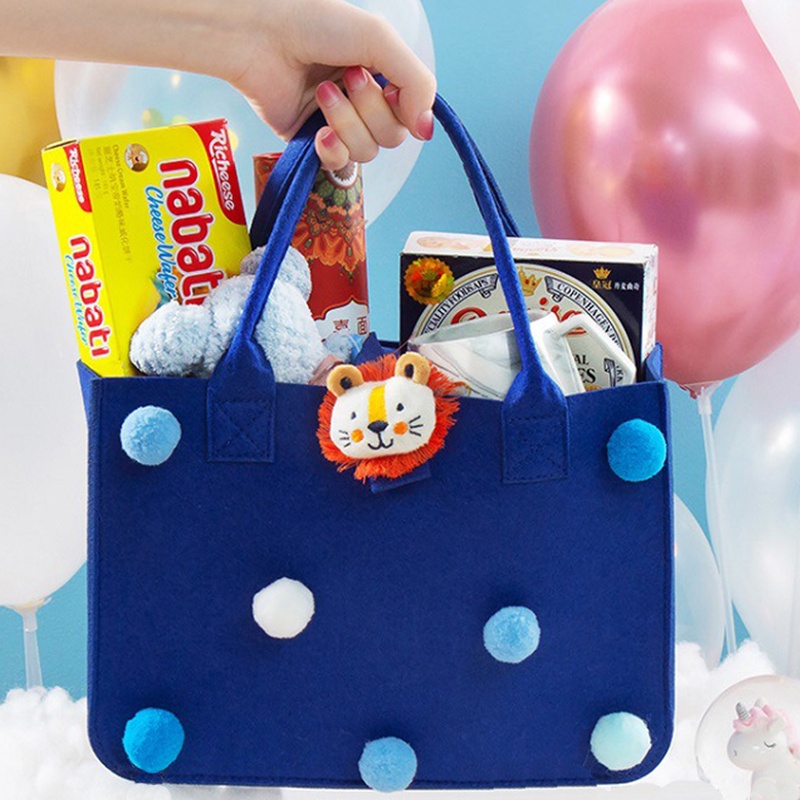 Evertoner Túi Nỉ Đựng Quà Sinh Nhật Họa Tiết Hoạt Hình Cho Bé