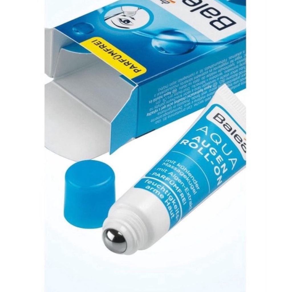 Lăn mắt Balea Aqua Augen Roll On giảm thâm mắt, sǎn chắc & ngừa lão hóa - Hàng nội địa Đức