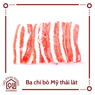 Ba chỉ bò nhập khẩu cắt nướng 500g -