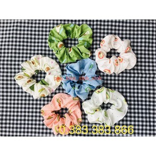 Cột tóc Scrunchies mẫu quả bơ