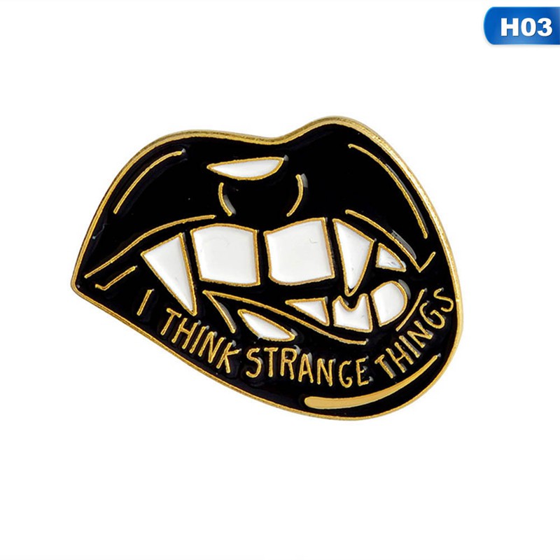 Khuy cài áo hình chữ cái phong cách Gothic dành cho giới trẻ