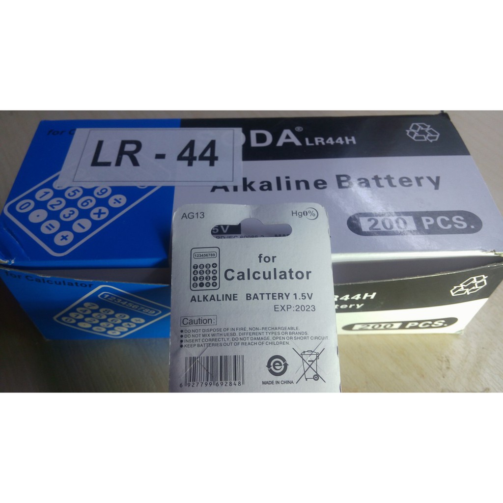 Vỉ 10 Viên Pin Cúc Áo AG13 - LR44