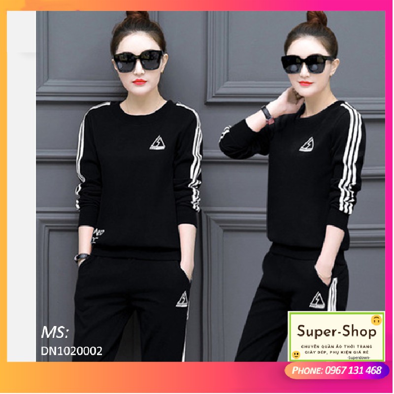 Bộ đồ ngủ phong cách thể thao -Super-Shop- nổi bật và gọn gàng - Korea version