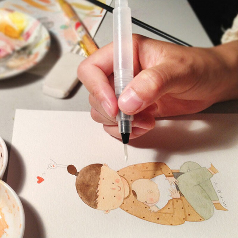 Bộ 3 Bút Vẽ Màu Nước Chất Lượng Cao