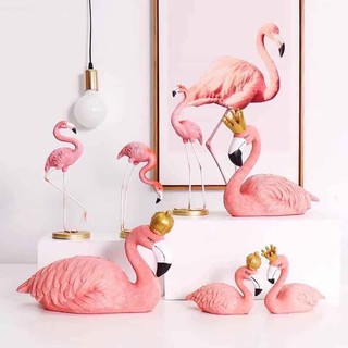 Tượng trang trí chim hồng hạc Flamants Roses (Hồng, Đỏ) - F20Beauty - Phong cách hiện đại