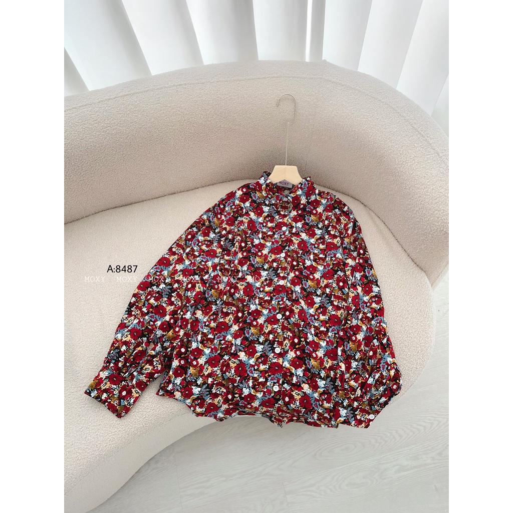 SP008487-Áo somi hoa