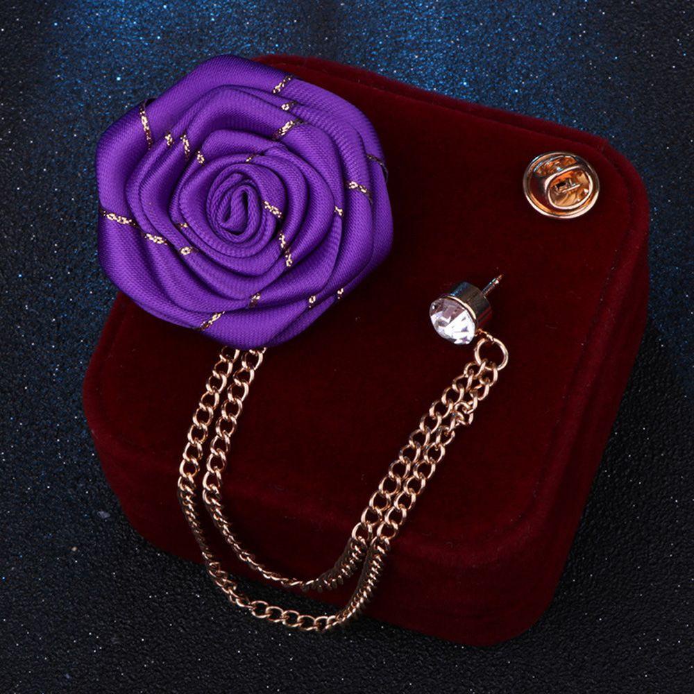 LILYES Trâm Cài Áo Hoa Ruy Băng Handmade Thời Trang Hàn Quốc Dành Cho Nam