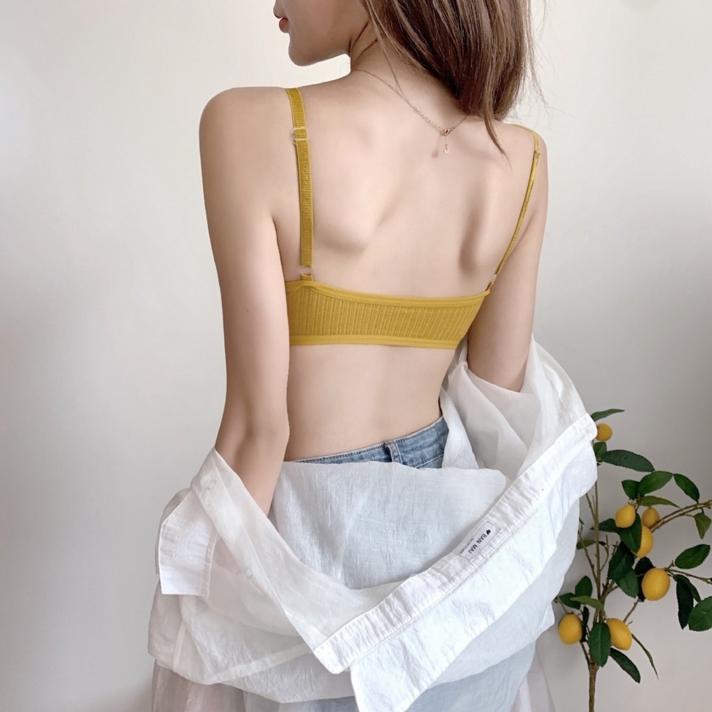 Áo bra, áo ngực nữ cotton thấm hút mồ hôi,  thắt nơ đánh lừa thị giác, giúp vòng 1 tròn đầy, quyến rũ_ Siberi | BigBuy360 - bigbuy360.vn