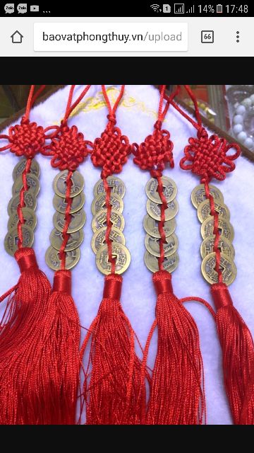 Xâu tiền xu ngũ đế may mắn loại bóng đẹp | BigBuy360 - bigbuy360.vn