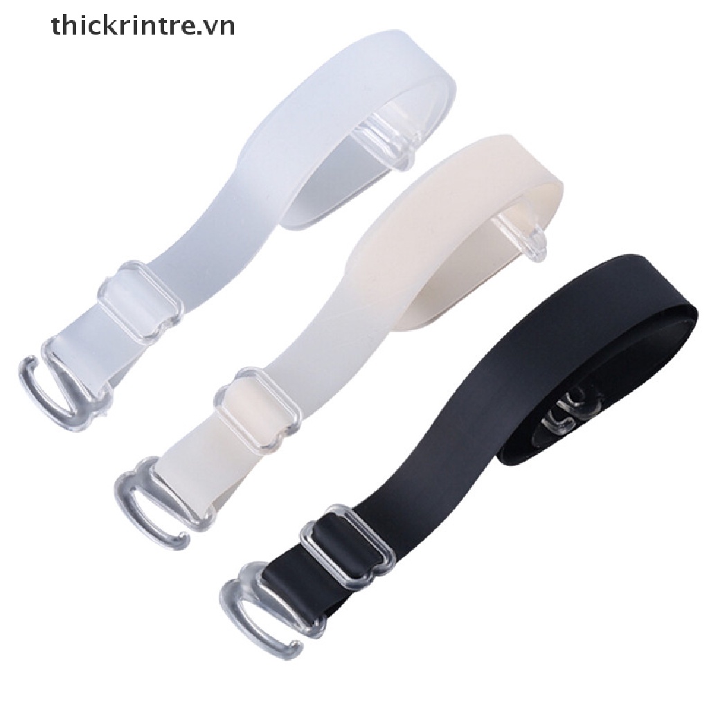 Set 2 Cặp Dây Áo Ngực Trong Suốt Bằng Silicon 1.5Cm Có Thể Điều Chỉnh