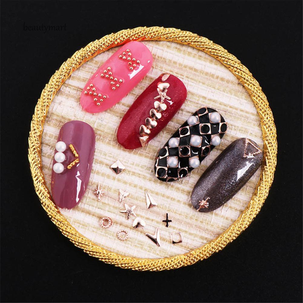 Hộp 12 loại phụ kiện trang tri móng đẹp mắt