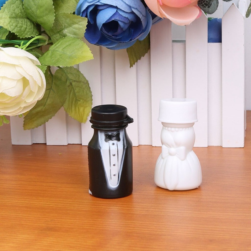 1 Bộ Chai Bong Bóng Cô Dâu Chú Rể Và Chú Rể (24 Cái)