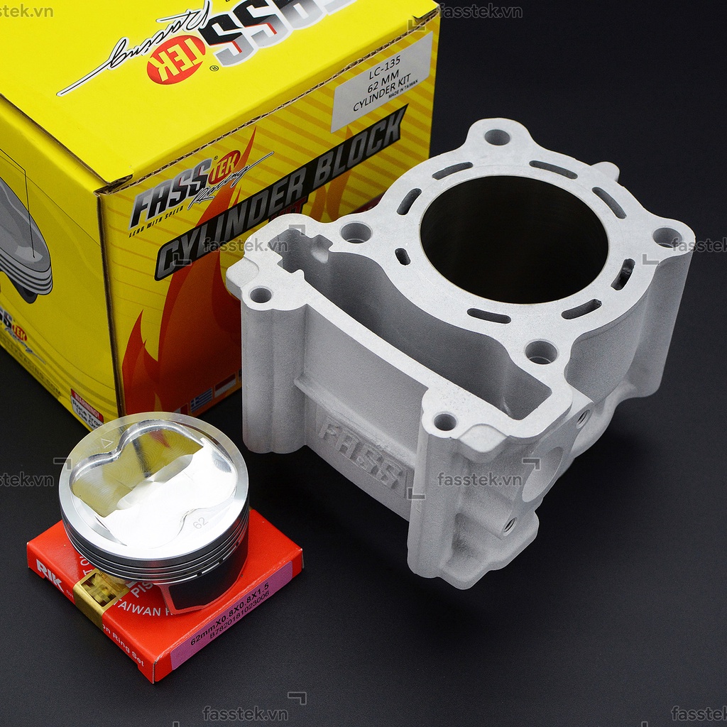 Bộ nòng kính trái nén Fasstek Racing 62mm/63mm cho Exciter các đời"