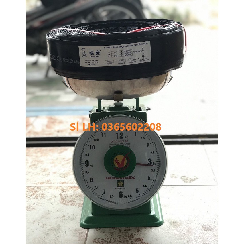 01 Cuộn ống tưới phun mưa Đài Loan loại VIP, ống tưới phun mưa hiệu con Nai phi 34 có biên, cuộn dài 100m