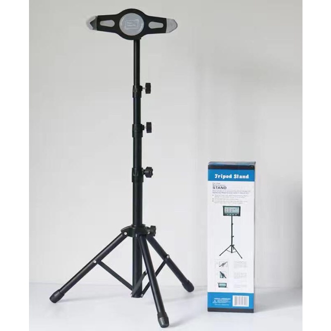 Tripod Stand 3 chân ipad, livestream selfie, giá đỡ tab 7-12inch bán hàng online, tự sướng spa, trang điểm