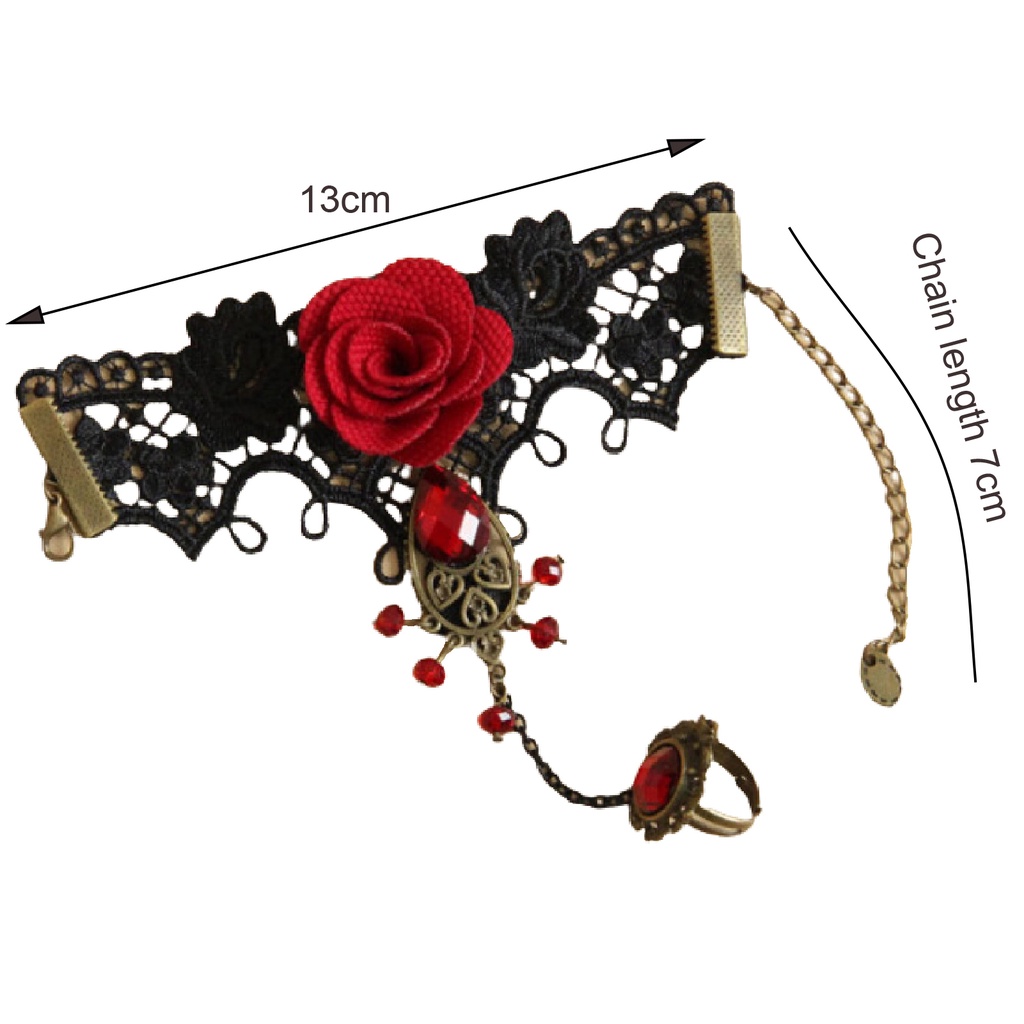 Vòng đeo tay phối nhẫn đính ngọc trai giả thời trang dành cho nữ