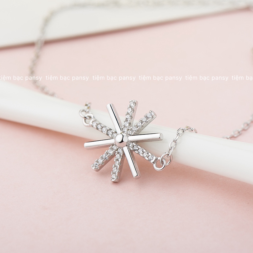 Lắc tay bạc ta Hậu Duệ Mặt Trời PANSY - Vòng tay nữ thời trang chất liệu bạc ta cao cấp