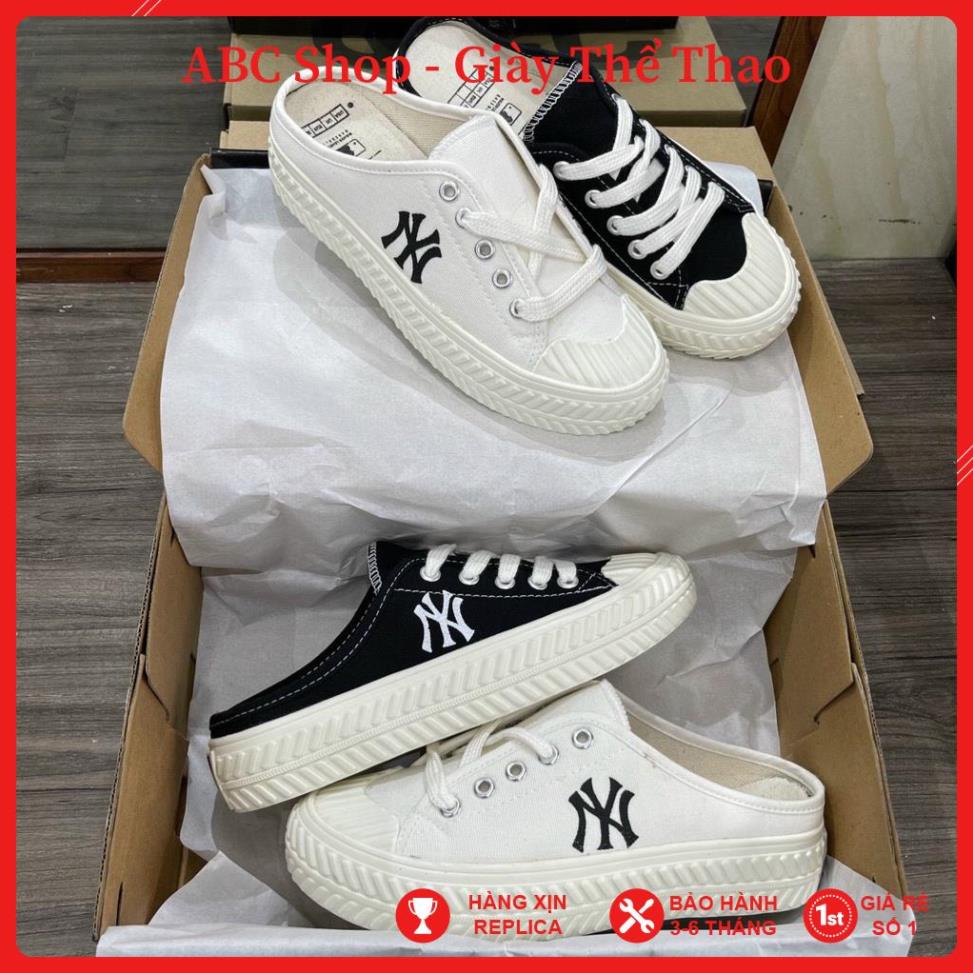 [FreeShip] Giầy sục MLB NY đặp gót hót trend , Giày MLB Sục full box phụ kiện bill tag