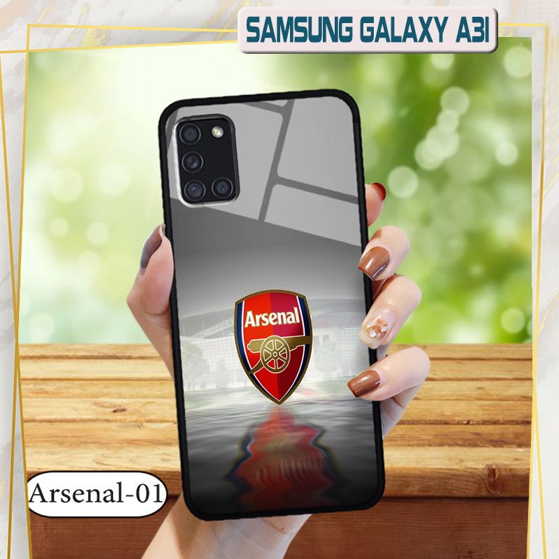 Ốp đội bóng Samsung Galaxy A31 - Lưng kính cường lực
