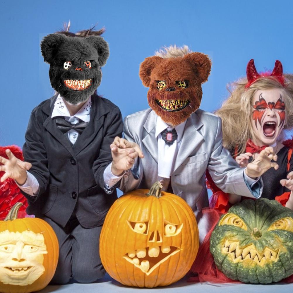 Mặt Nạ Thỏ Máu Hóa Trang Halloween Kinh Dị