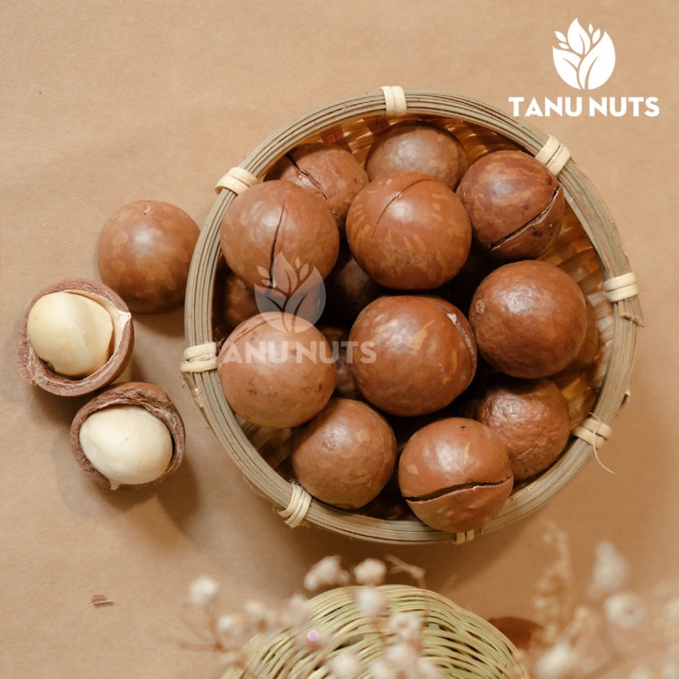 Hạt macca 500gr sấy nứt vỏ TANU NUTS - Hạt mác ca Tây Nguyên HTTH0908