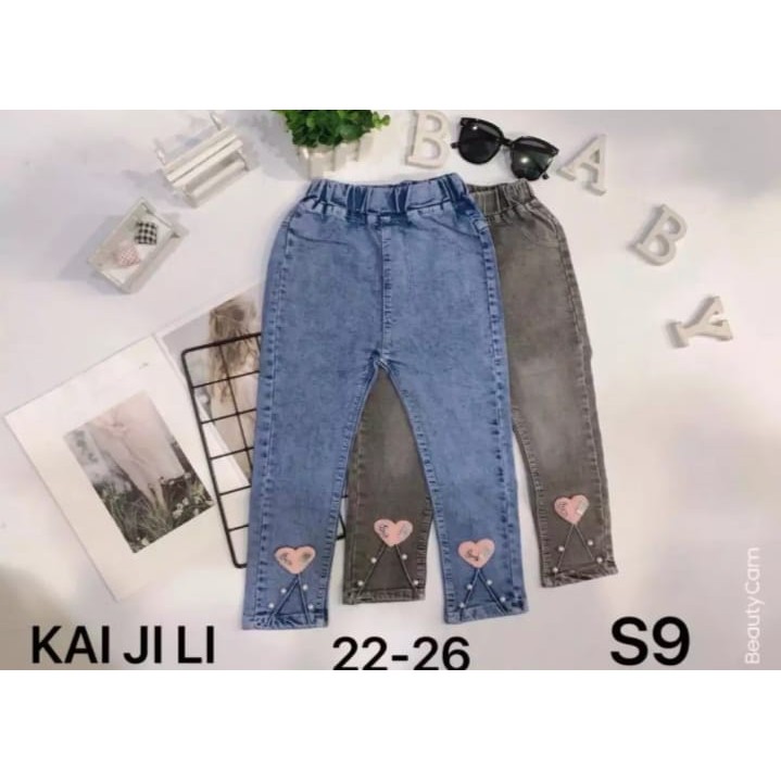 Quần Jean Nhập Khẩu Cao Cấp Dành Cho Nữ 6-12 Tuổi