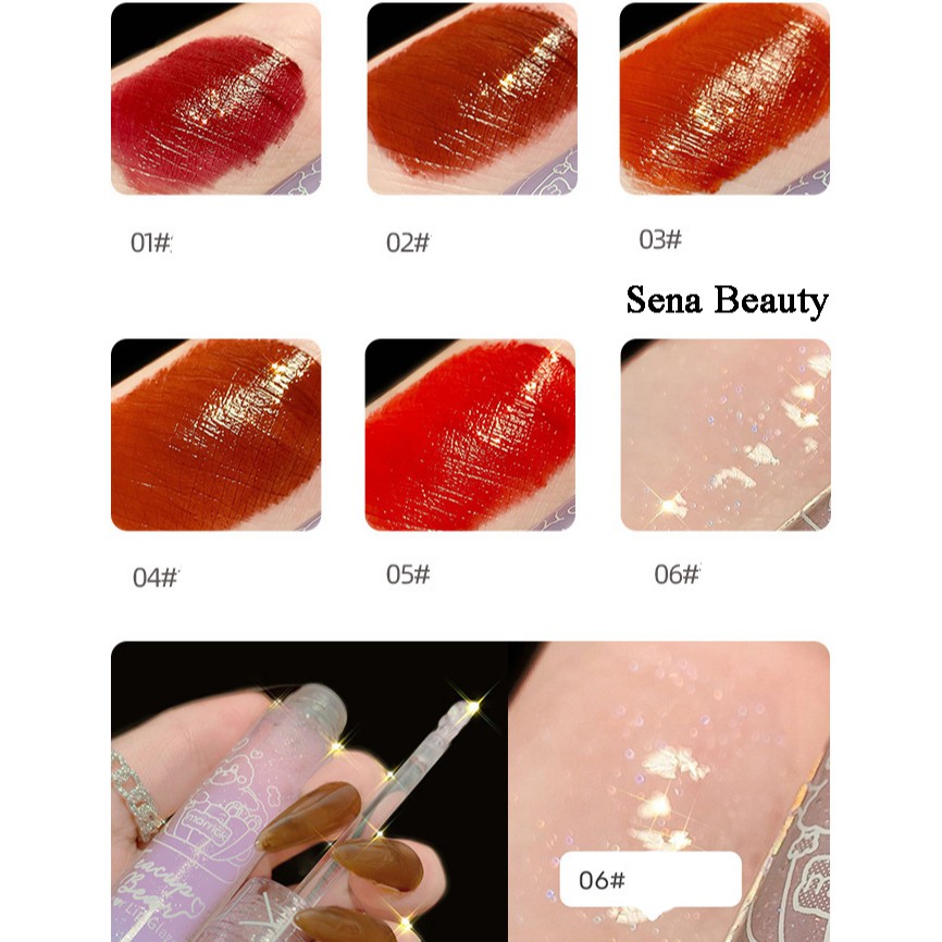 Son kem lì Maffick Gấu Ôm Cốc Vỏ Tím Sena Beauty